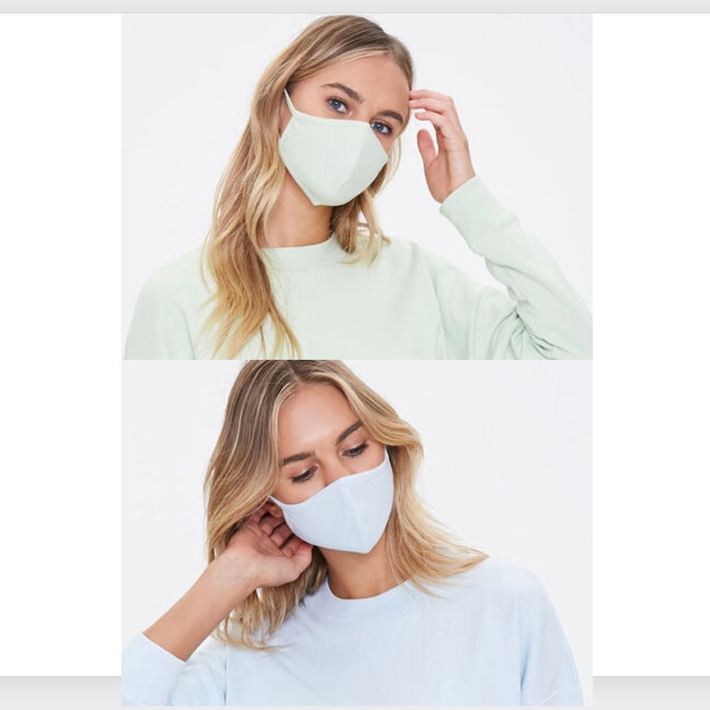 😷 NEW 😷 TWO Reusable Cotton Face Masks Bundle - Picture 1 of 8